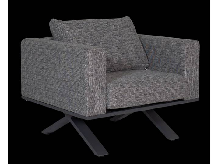 Garten Loungesessel RENZ 2er Set Aluminium 92 x 84 x 67,5 cm...