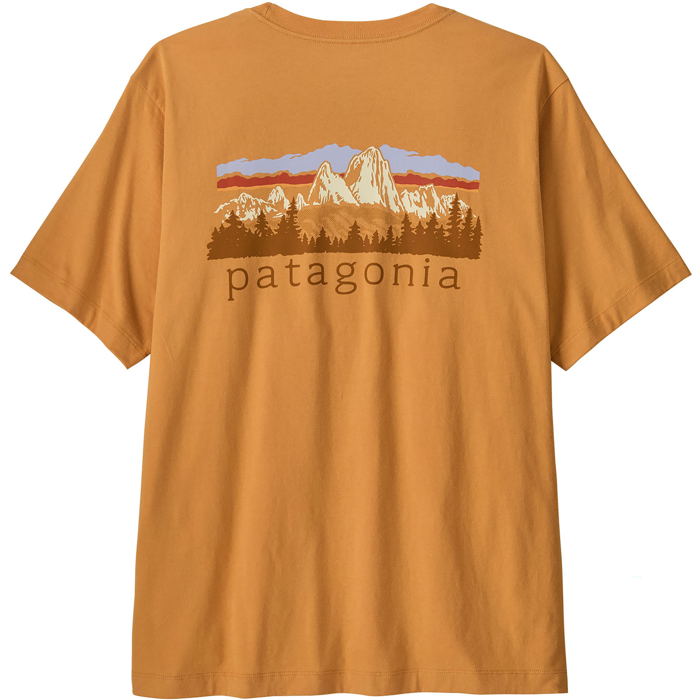 Patagonia Fitz Roy Foothills Herren T-Shirts braun Größe XXL Lifestyle Hautfreundlich