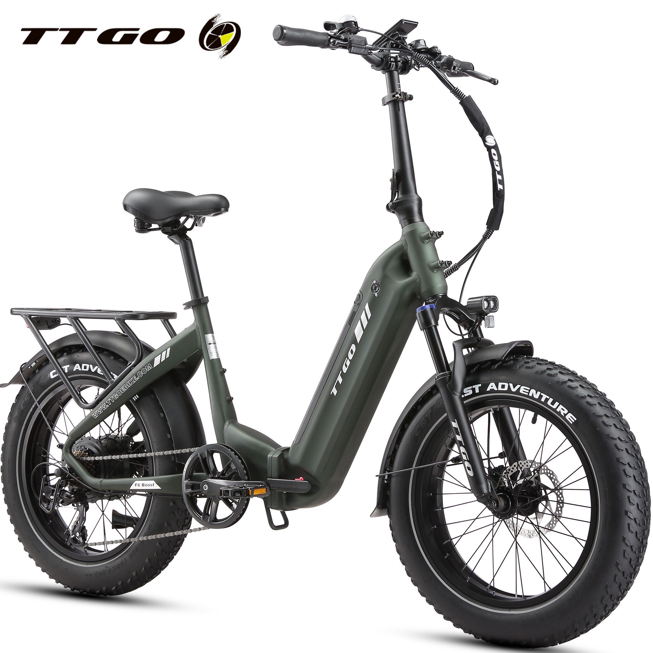 E-Bike Klapprad 20x4 Zoll, 70Nm Hinterradmotor, 140km, F6B, Drehmomentsensor 7 Gang SHIMANO, Kettenschaltung, Heckmotor, 864 Wh, MAX. 150kg