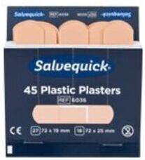 Söhngen Bandelettes adhésives Salvequick étanches, contenu 45 pièces (6036)