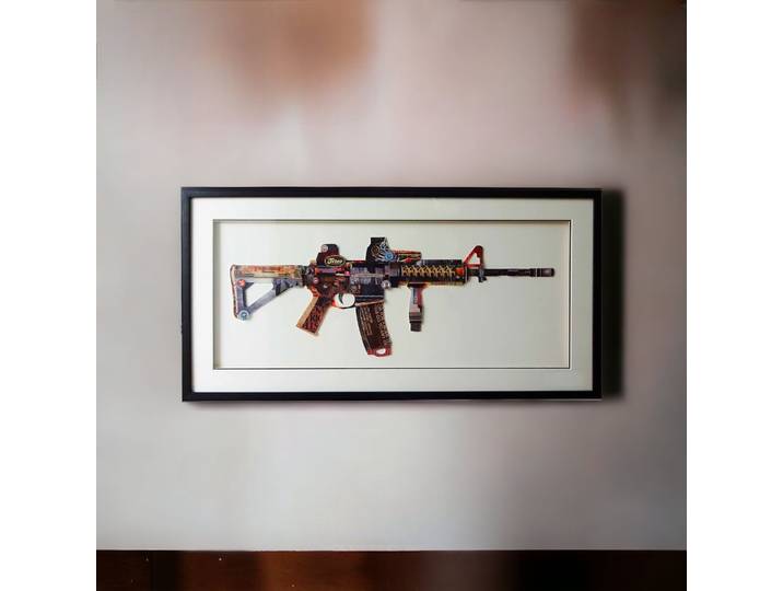 Tableau Décoratif Fusil M16