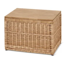 Tchibo - Truhe aus Geflecht - 68x45x45cm - braun -