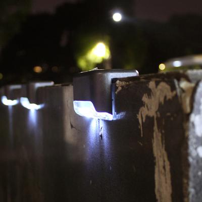 HomeDecorAndMore LLC Outdoor Solar Powered Deck Lights White