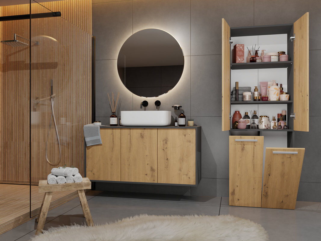 17 Stories Accent Cabinet Ant/Art 174cm H X 60cm W X 30cm D