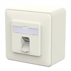 METZ CONNECT E-DAT C6A LSA++ Dose, 1 Port, AP, reinweiß 130E370002-I