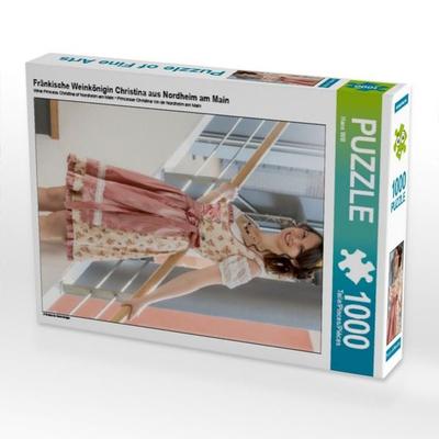 CALVENDO Puzzle Fränkische Weinkönigin Christina aus Nordheim am Main 1000 Teile Puzzle hoch | 1000 Teile Lege-Größe 64 × 48 cm Foto-Puzzle für