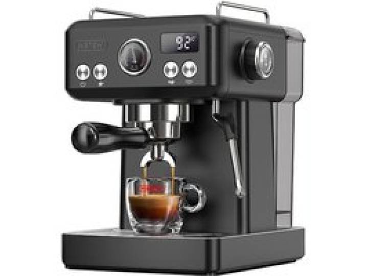 Machine à Café Expresso Semi-Automatique HiBREW H10A Pression de 19 Bars Mousseur à Lait Température Réglable Pichet de 350ml