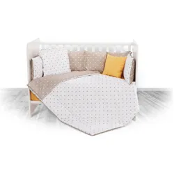 Lorelli, Kinderbettwäsche, Babybettwäsche-Set 5-tlg. (140 x 95 cm, 43 x 35 cm)
