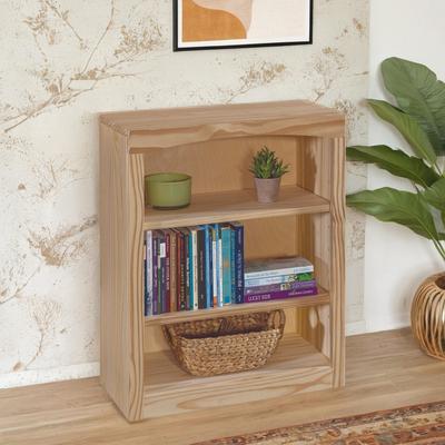 Coder Crossing Arch+Haven Unfinished Solid Pine Bookcase