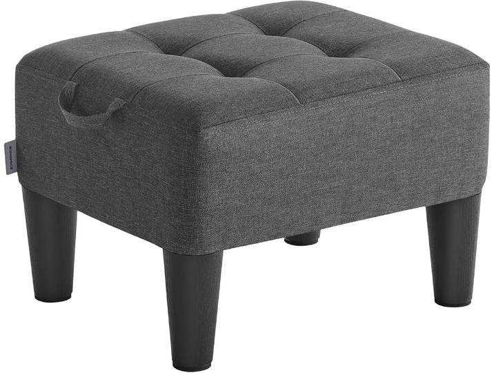 Fusshocker mit Stauraum 40x32x26 cm Schiefergrau