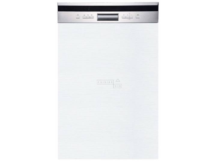 Façade pour lave-vaisselle semi intégrable Bellissi Blanc L 45 cm - Cuisineandcie