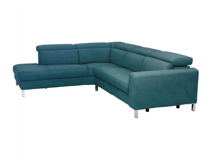 Ecksofa Laret Basic Candy / Farbe: Petrol / Material: Stoff Basic
