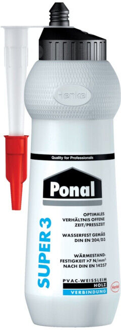 Ponal Colle à bois Super 3 PPL 12 420g DIN68602-D3 ; Henkel (PPL12)