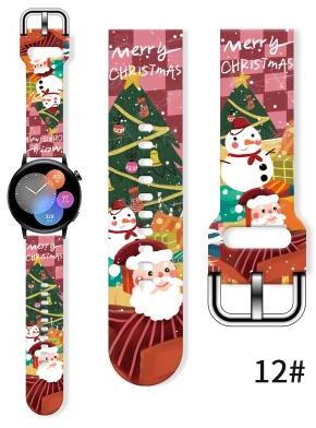 Tiny Tots Teens Trends Replaceable Christmas Printed Strap For Watch, Bracelet For Xiaomi Amazfit 7