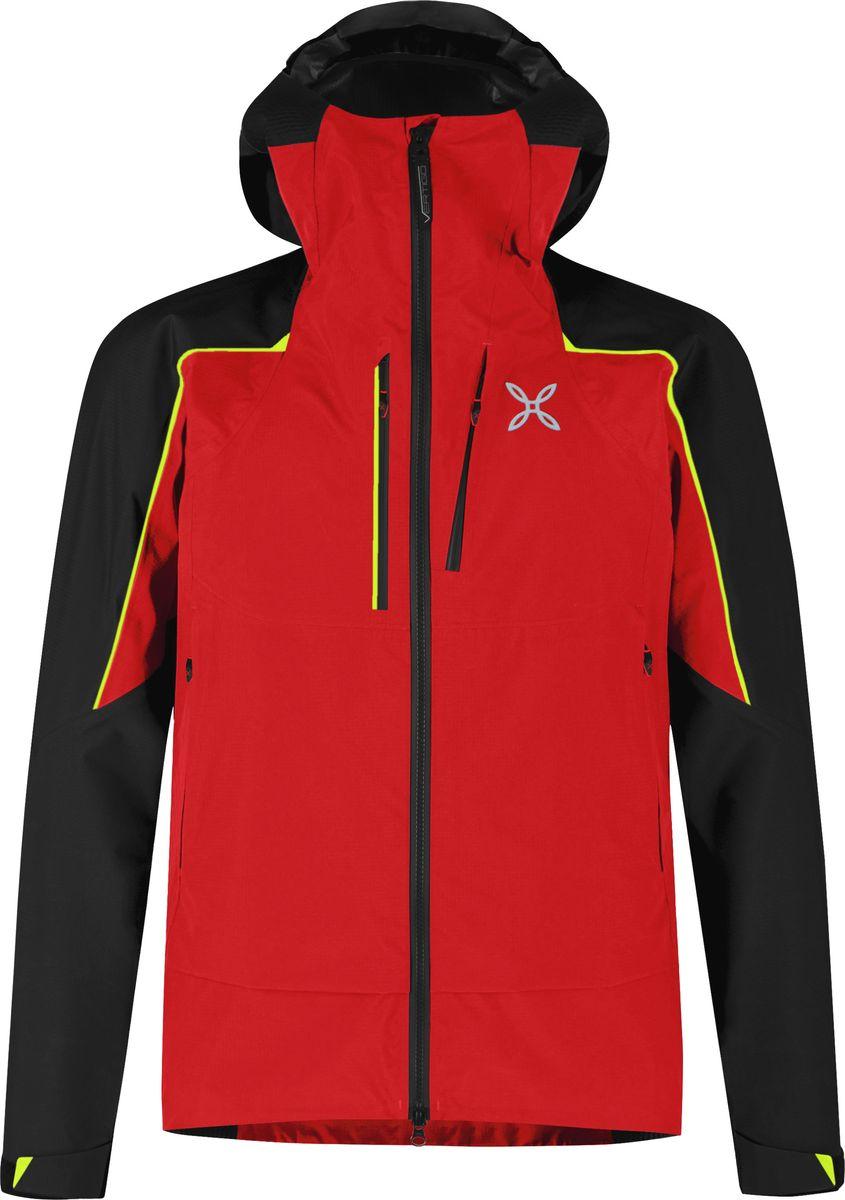 Montura Vertigo GTX Pro Jacket - Unisex GORE-TEX Pro Hardshell, Farbe:1070F-ROSSO/GIALLO FLUO, Größe:XS
