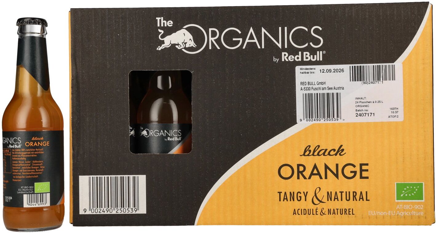 Red Bull Organics by Red Bull Black ORANGE 24x0,25l