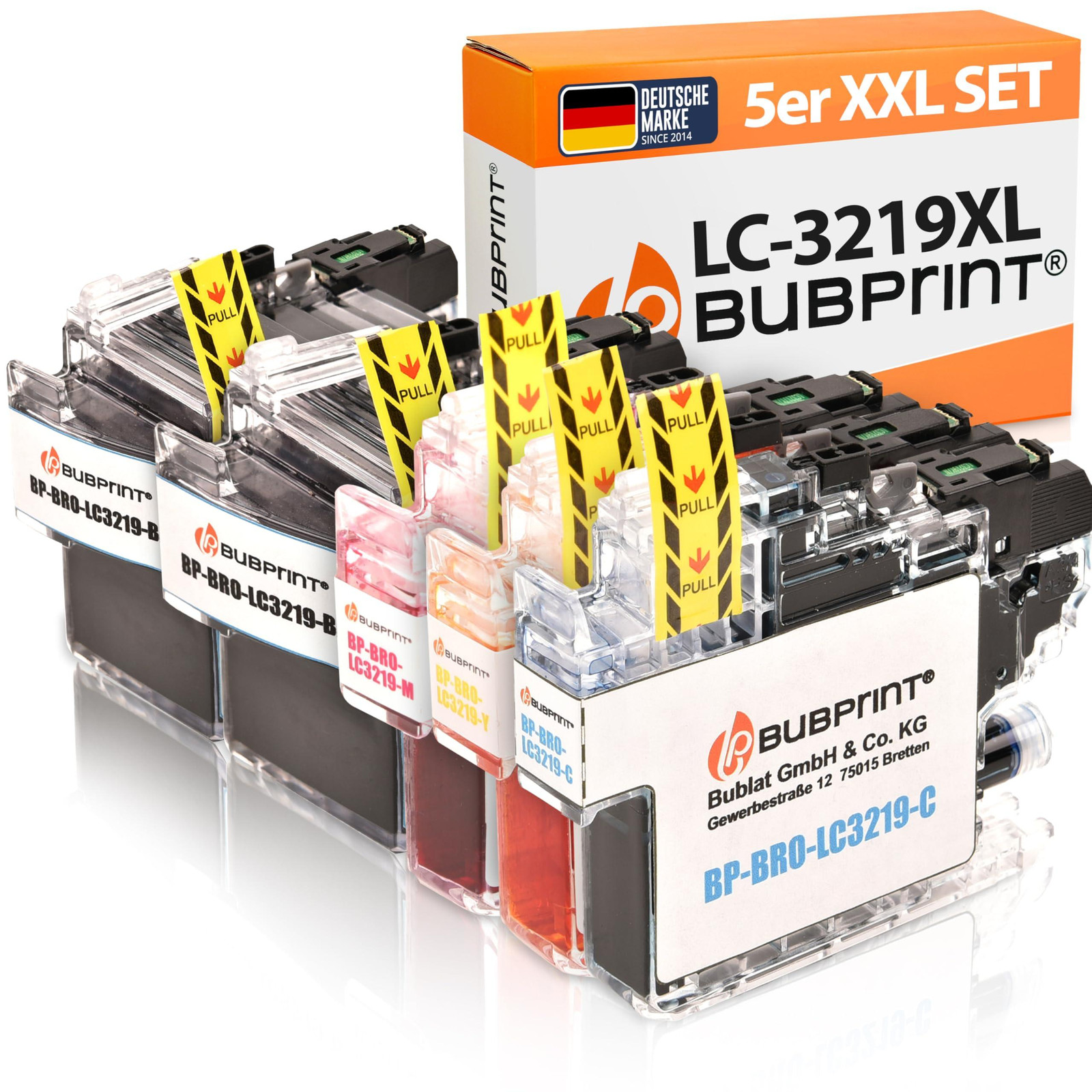 Bubprint 5 Compatibele printerpatronen voor Brother LC-3219XL