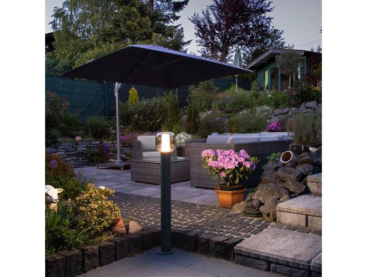 Ovalisk 100 Lampe de Jardin 3000/4000K Light Anthracite - SLV - Moderne - Verre - À ampoule unique