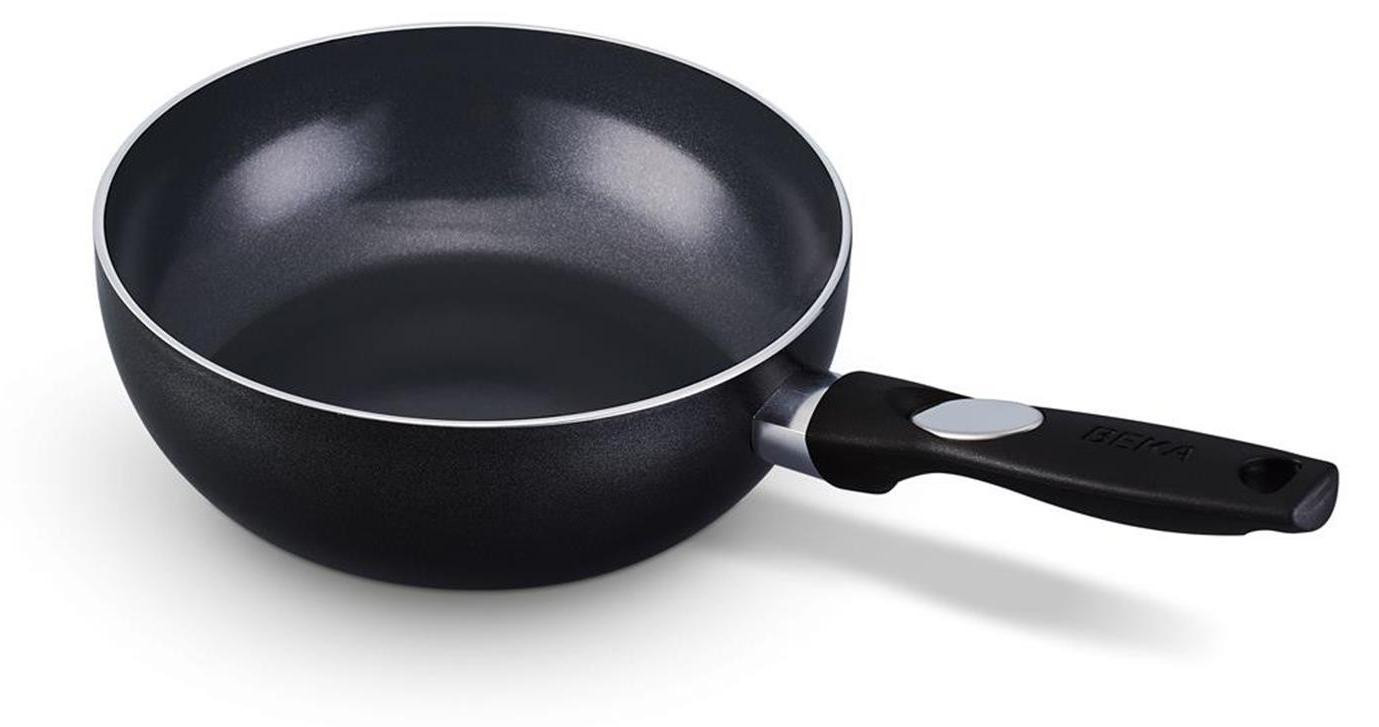 Beka Cookware BEKA Pro Induc Ronde wok- en roerbakpan, zwart, aluminium, 4,6 liter