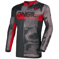 O Neal, Herren, Velotrikot, Oneal ELEMENT BRAND Jersey (XXL), Rot, Grau, XXL