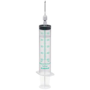 B.Braun Spritzen Original Perfusor Syringe, steril, 50ml, 3-teilig, mit Partikelfilterkanüle, Einweg, 100 Stück