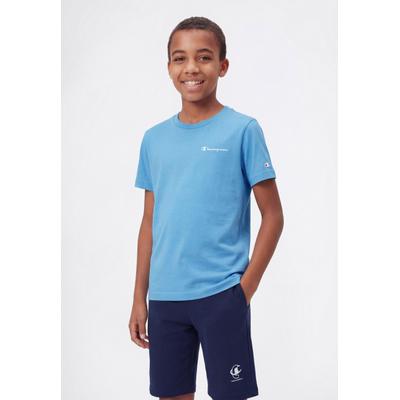 Champion "ICONS CONTRAST Crewneck T-Shirt" mit Rundhalsausschnitt, Kurzarm, aus Baumwolle, klassischer Schnitt