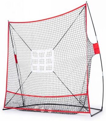 Costway 7 x 7.4 FT Baseball Practice Net with 2 Strike Zones and Large Ball Collection System