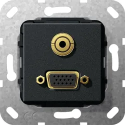 Gira VGA Miniklinke sw matt 565910