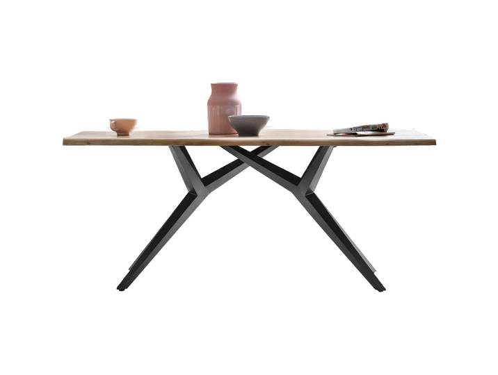 Esstisch Gordon Wildeiche natur Massivholz B 180 T 100 cm - Esstisch
