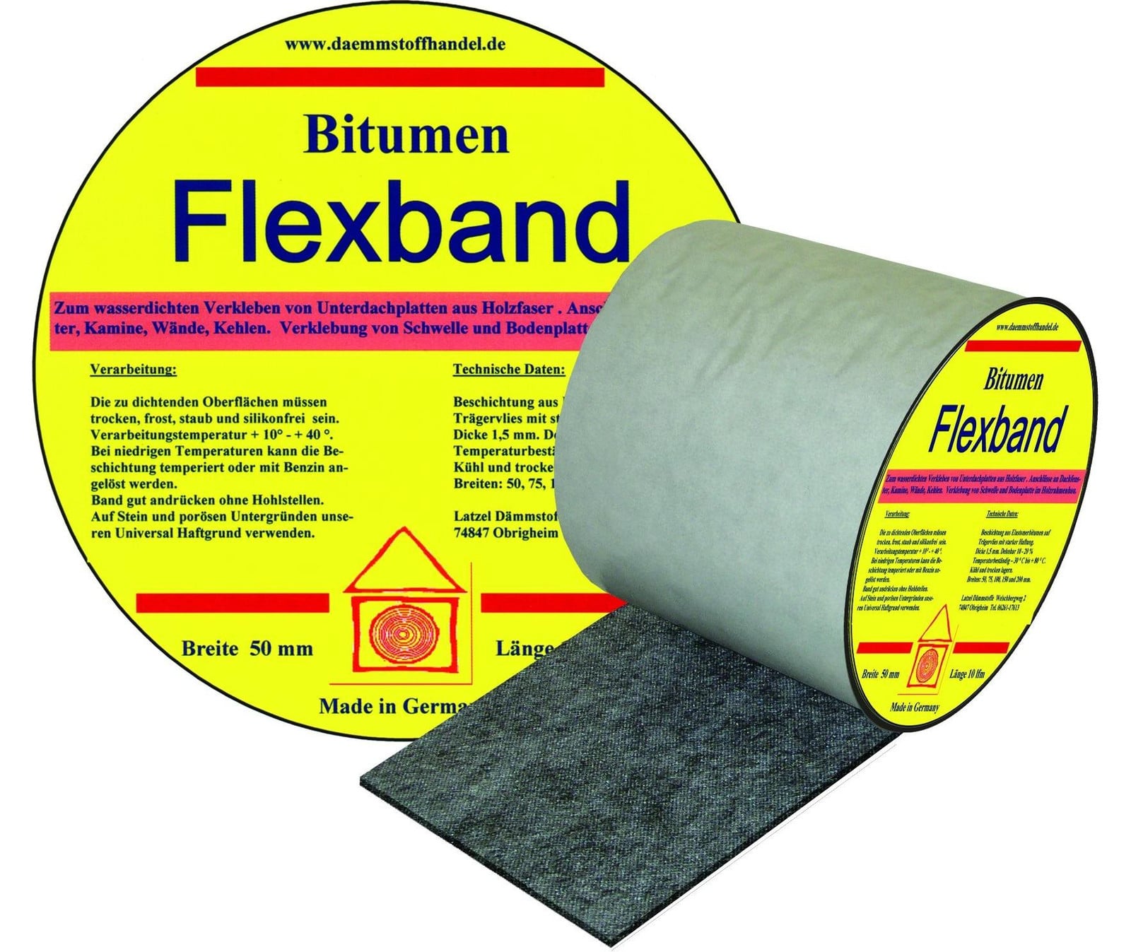 Merkloze Bitumen Flex Sealing Tape 300 mm voor Dakbedekking