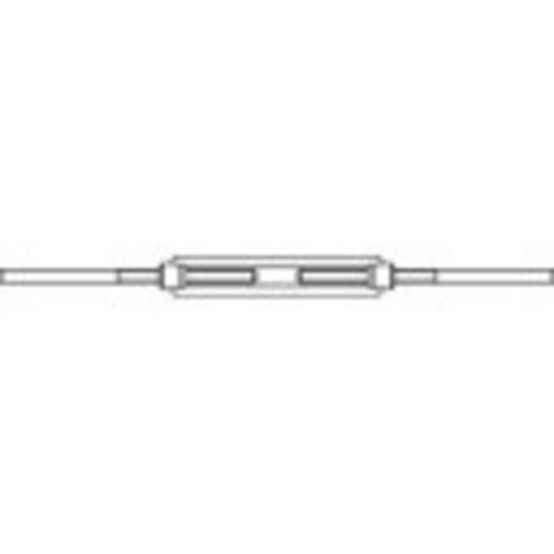 TOOLCRAFT 136593 Spannschloss mit 2 Anschweißenden M10 Stahl galvanisch verzinkt DIN 1480 1St.