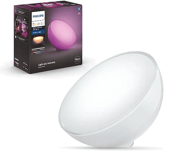 REACONDICIONADO Seminuevo Muy bueno Lámpara LED Inteligente - Philips Hue Go, Mesa Portátil, RGB, Con Bateria 6h, Zigbee+Bluetooth