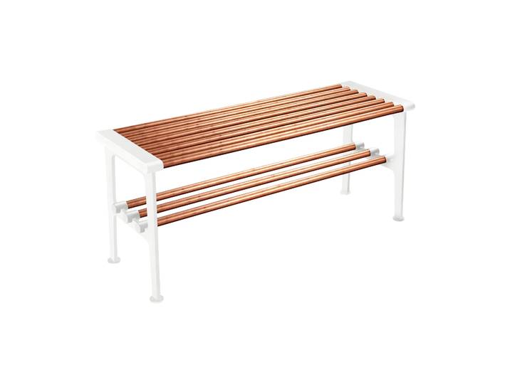 Essem Design Nostalgi Bank 100 cm Kupfer-Weiß
