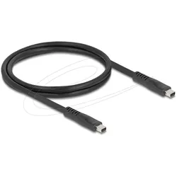 Delock Mini DisplayPort Kabel 16K 60 Hz 80 Gbps 1 m (1 m), Videokabel, Schwarz