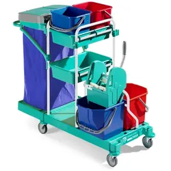 Systemwagen TTS Green 150 Putzwagen, Systemwagen, Holme aus rilsanlackiertem Metall