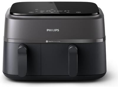 Philips 3000 Series 9.5 qt Dual Basket Air Fryer, black