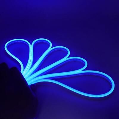 Inspired Living USB Touch Dimmable Neon Strip Light 5V Flexible Neon Rope For DIY Room Decor blue 1m