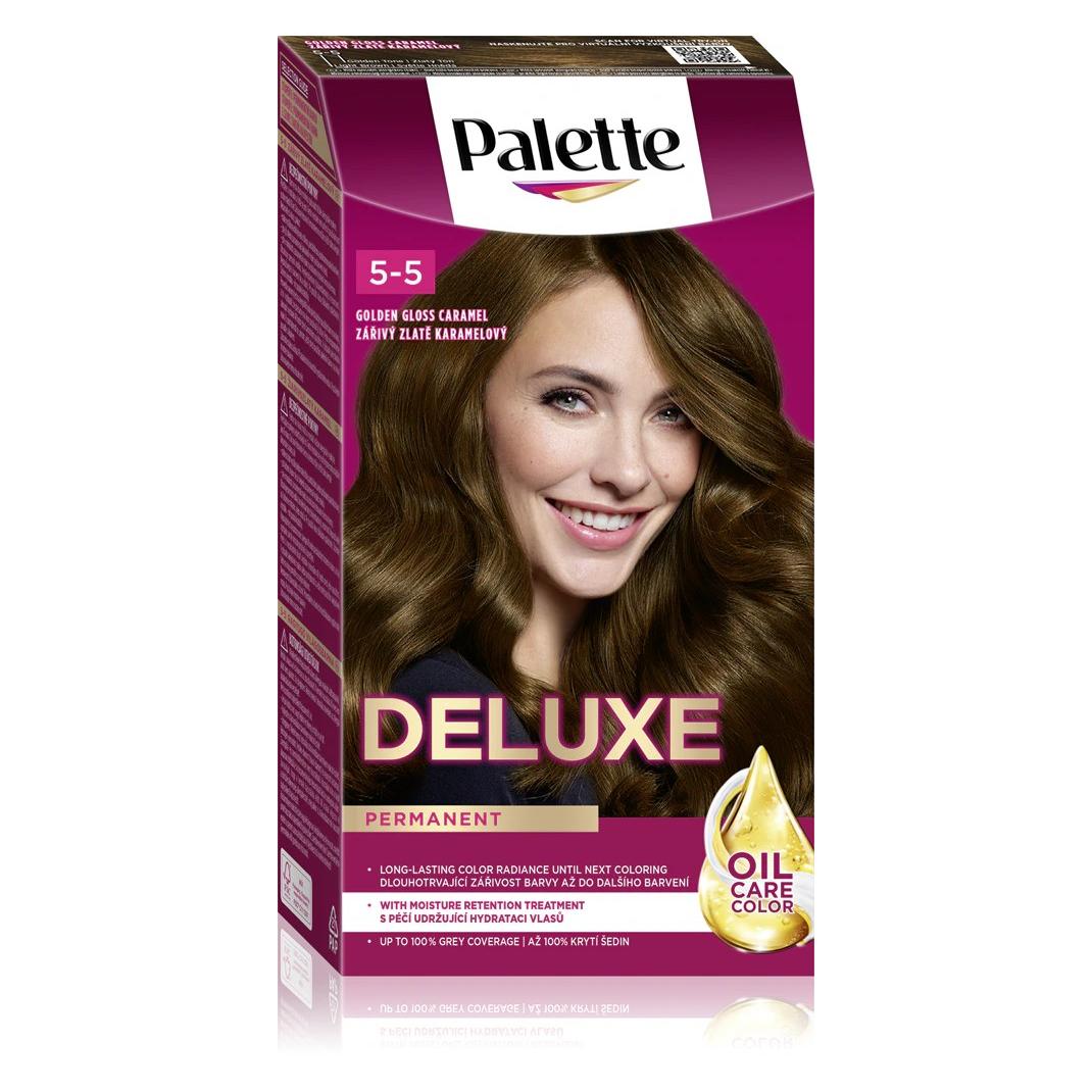Palette Deluxe 555 Golden Gloss Karamell Dauerhafte Haarfarbe (Hellbraun) (49971232)