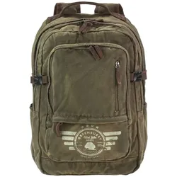 Greenburry Rucksack Canvas 34x46cm "Aviator Harvard" khaki