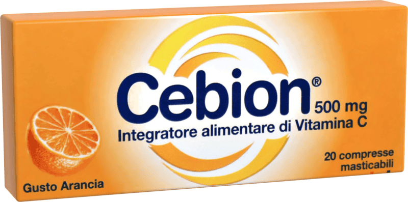 Cebion Arancia Integratore di Vitamina C 20 Compresse Masticabili