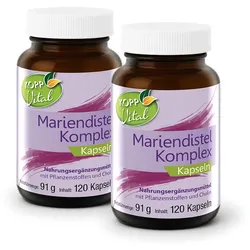 Kopp Vital® Mariendistel Komplex / 120 Kapseln / hochdosiert / Artischocken-Extrakt / Löwenzahnwurzel / Cholin