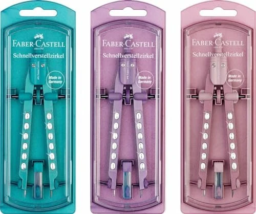 Faber-Castell Zirkel Schnellverstell. Factory Neon