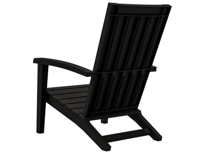 Chaise de jardin - 1 PLACE - Adirondack noir polypropylène CC2352