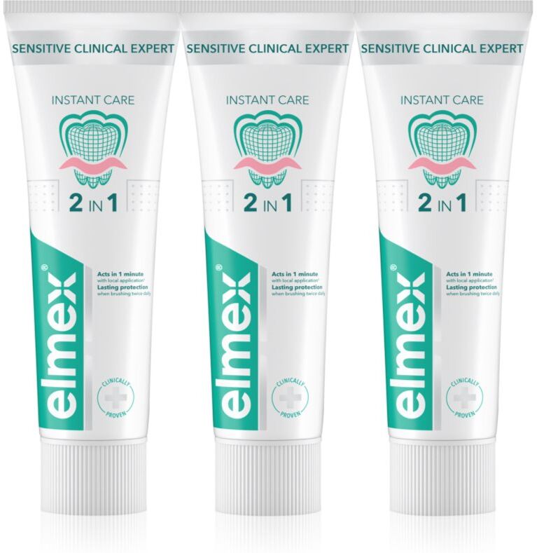 Elmex Sensitive Clinical Expert dentifrice pour dents sensibles 3x75 ml