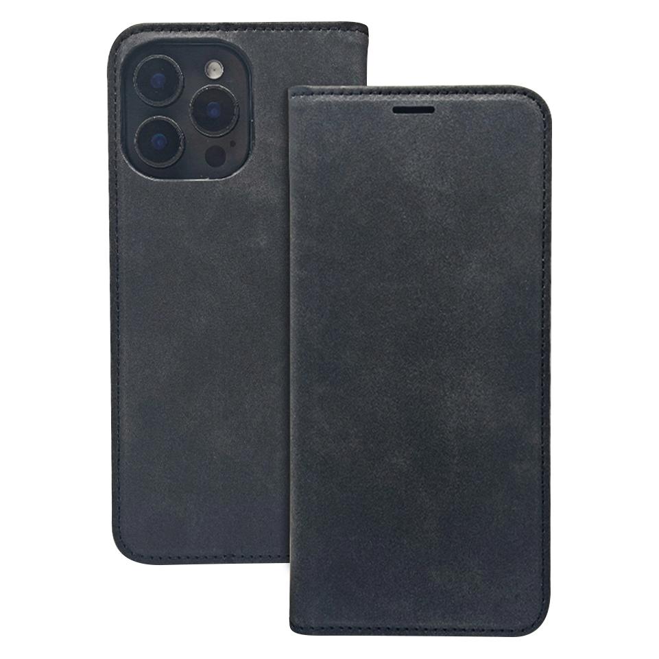 OEM Smart Suede case for iPhone 12 / 12 Pro 6,1" black (Apple iPhone 12, Apple iPhone 12 Pro) (GSM195340)