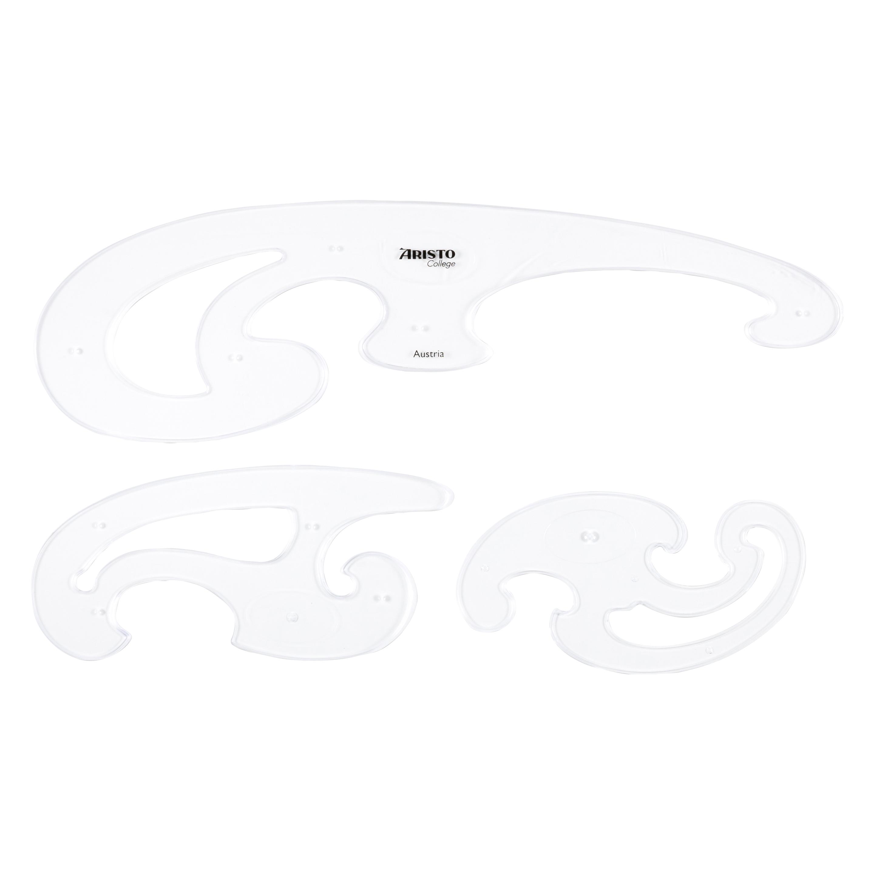 Aristo Burmester Kurvenlineal-Satz (35 cm, Kunststoff) (AH5040)