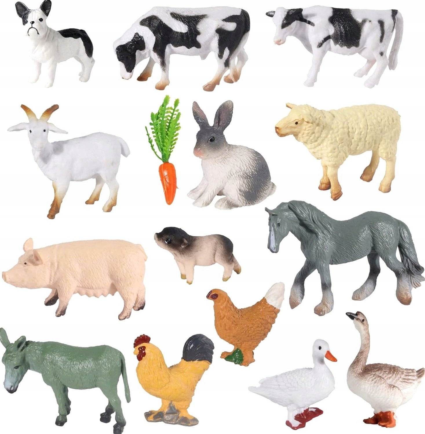 15 Realistische Mini Boerderijdier Figuren - Educatief Speelgoed