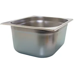 AcMax GN 1/2 Gastronormbehälter GN-Behälter Edelstahl 9,5 Liter Tiefe 150mm
