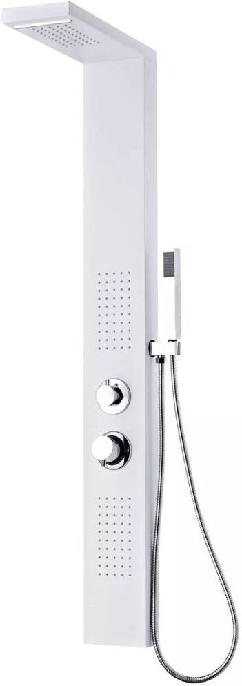 Symple Stuff Shower Tower Panel White 130cm H