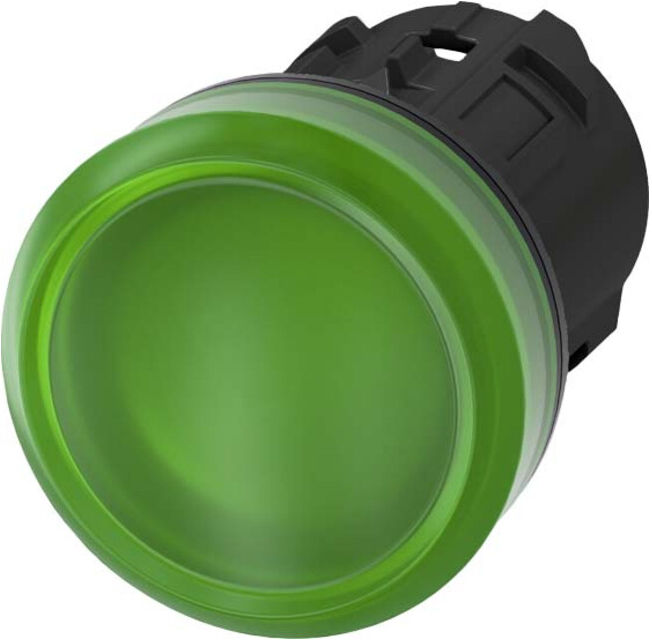 Siemens Indus.Sector Signal lumineux vert 22 mm, rond, 3SU1001-6AA40-0AA0 (3SU10016AA400AA0)